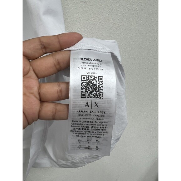 A|X ARMANI EXCHANGE Men's Pride Graphic Tank Top White Size Large - Picture 5 of 6